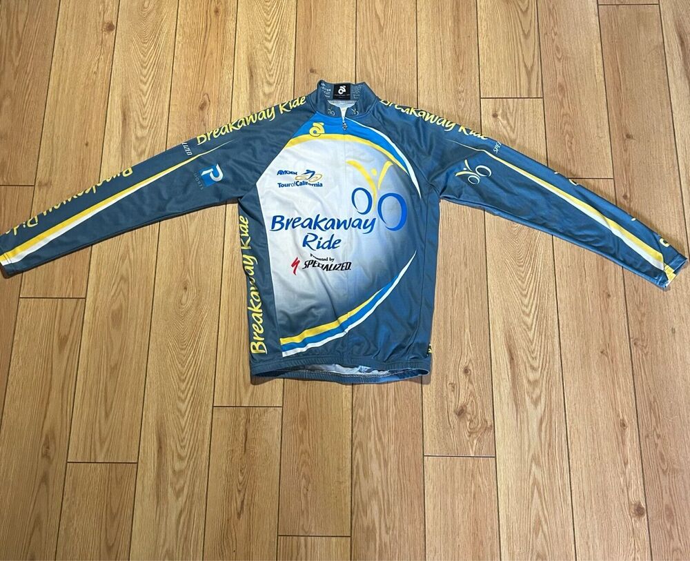 Specialized Amgen CYCLING JERSEY Men's Small BREAKAWAY FROM CANCER Long Sleeve